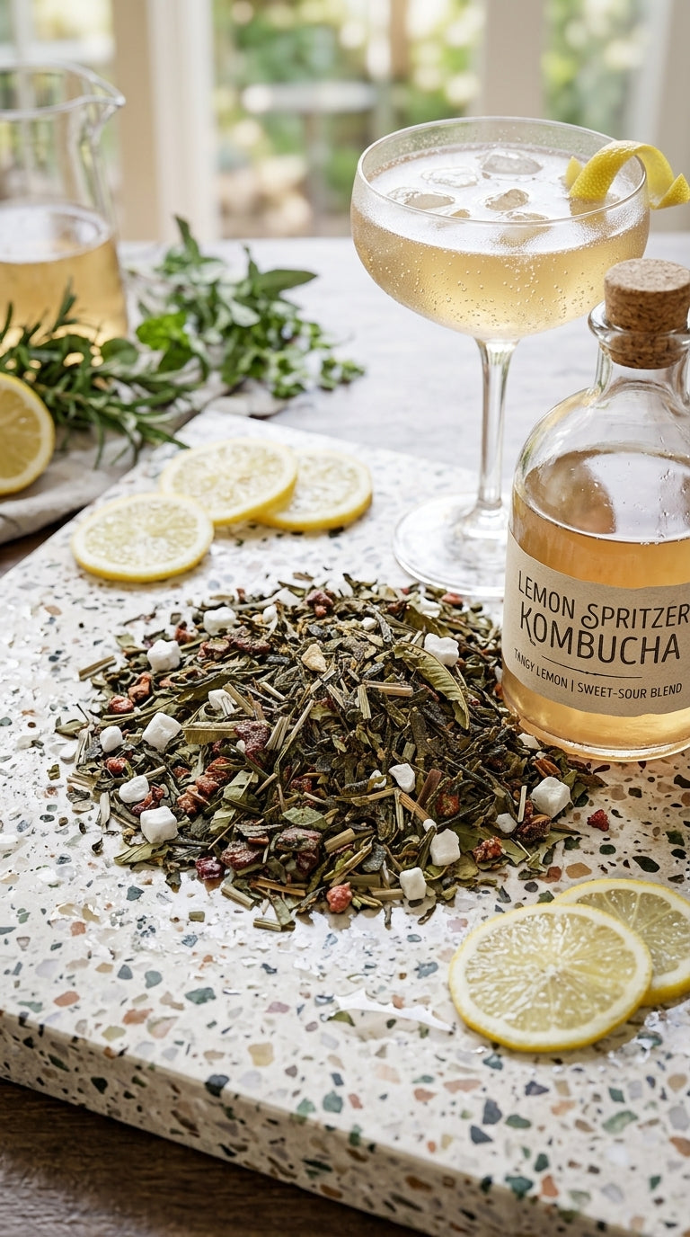 Lemon Spritzer Kombucha Tea