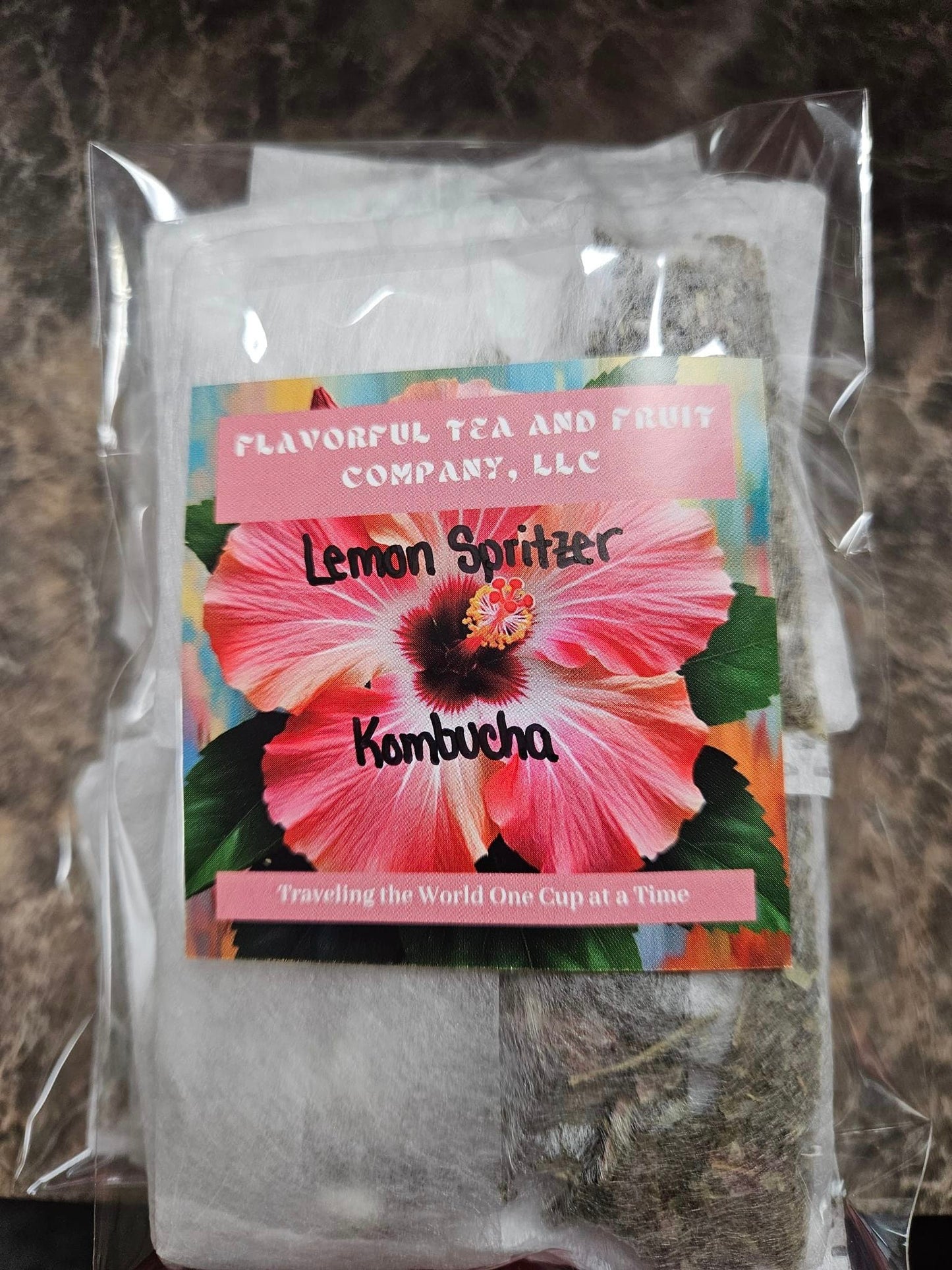 Lemon Spritzer Kombucha Tea