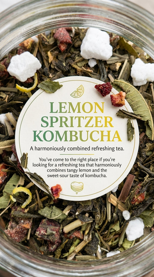 Lemon Spritzer Kombucha Tea