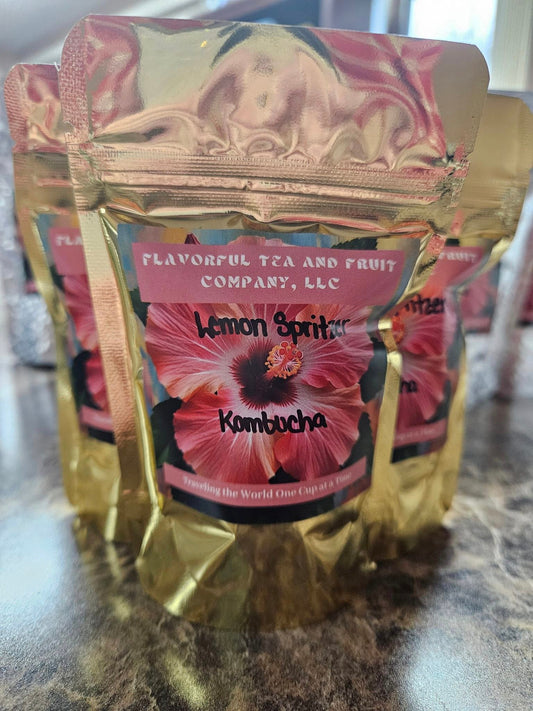 Lemon Spritzer Kombucha Tea